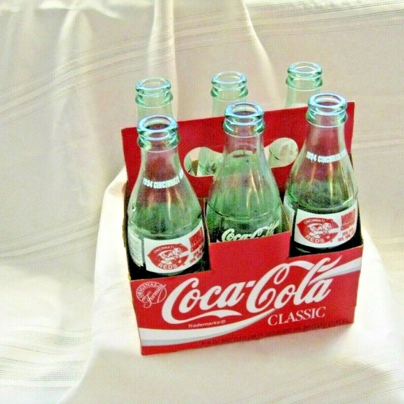 Coca cola Classic Cincinnati Reds 6 pack bottles - Picture 6 of 7